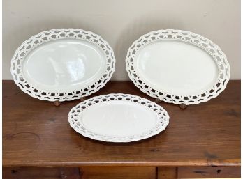 Wedgwood Creamware And Italian Terraglia Platters