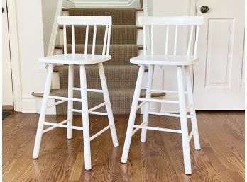 Pair Of Spindle Back Stools