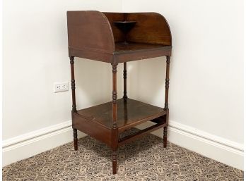 An Antique Mahogany Wash Stand