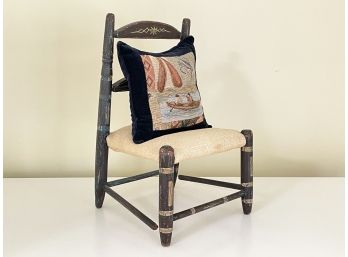 A Vintage Salesman's Sample Ladder Back Chair