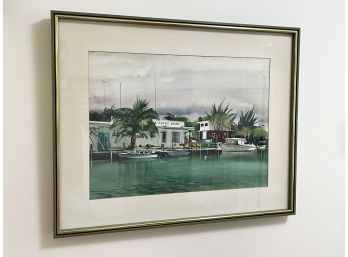 A Vintage Watercolor, Michael Wells, Dated 1969