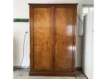 A Vintage Paneled Wood Gun Cabinet