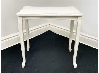 A White Painted Wood Side Table