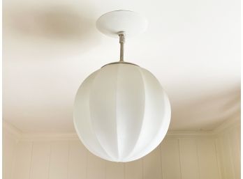 A Mid Century Modern Frosted Glass Ceiling Fixture