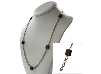 14K Yellow Gold And Murano Glass Necklace