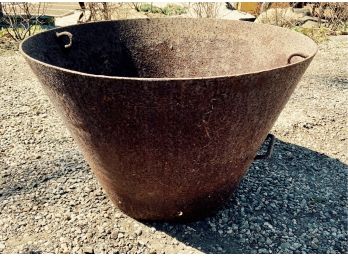 Large Iron Cauldron Pot