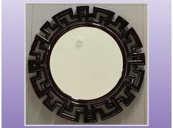 Large Tortoiseshell Color Greek Key Mirror