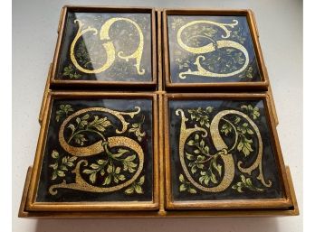 9 Robert Weiss S Coasters & Matching Box-Made In Peru