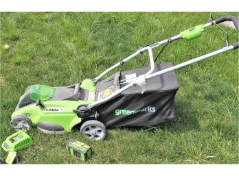 Greenworks 40 Volt Lithium Battery Powered Lawn Mower