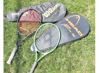 Two Junior Tennis Rackets And Case's