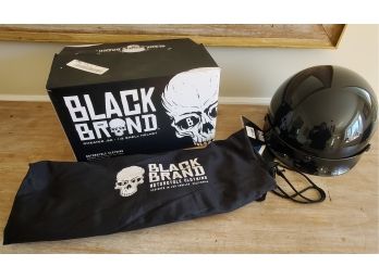 New Black Brand Cheater .50 X Large Black Gloss Motorcycle Helmet