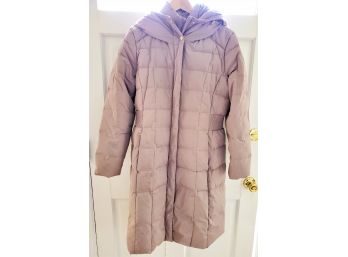 Ladies Cole Haan Beige Down Filled Full Length Jacket - Size XL