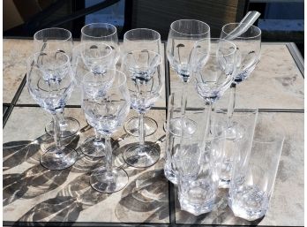 Strauss Crystal Stemware - Tumblers, White & Red Wine