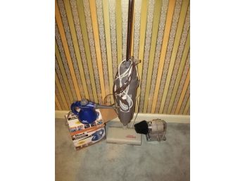 Shark Steamer, Vintage Power Broom, And Dremel Shoe Polisher