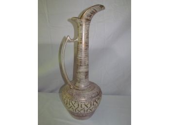 Mid Century Modern Ewer Style Pitcher By Haeger #4070