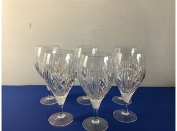 Signed Silver In Stem Water Glass Set Of 3