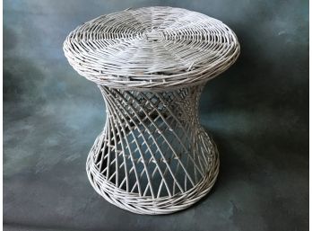 Vintage Wicker Side Table