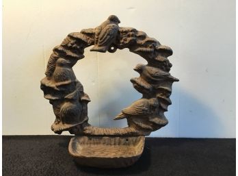 Cast Iron Bird Wreath Feeder