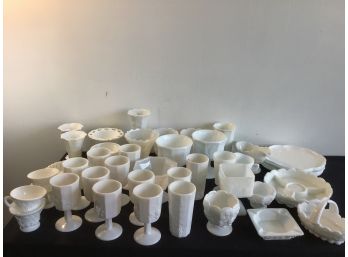 Grape Milk Glass Lot