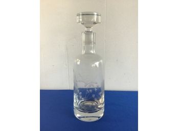 Etched Glass Decanter