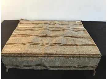 Mexico Blanket/rug Taupe Brown Stripe