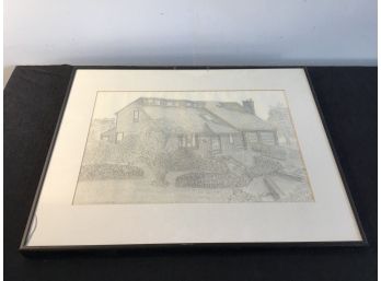 Signed House Sketch