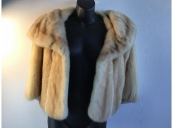 Vintage Cropped Custom Fur Shall