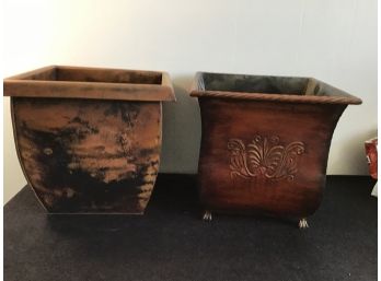 Large Metal Planters