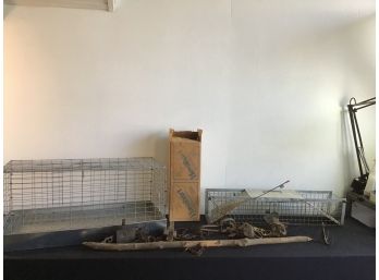 Animal Trap And Cage Lot