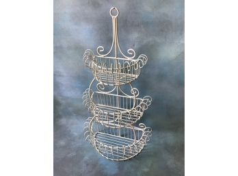 Iron Three Tier Wall Baskets