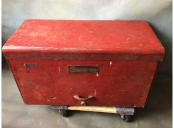 Red Snap On Tool Box With Tools