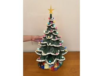 Large Vintage Ceramic Xmas Tree