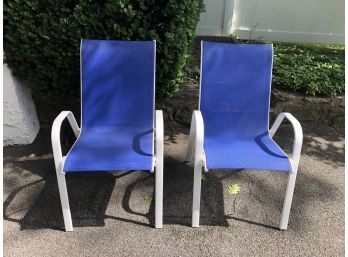 Metal & Mesh Patio Chairs