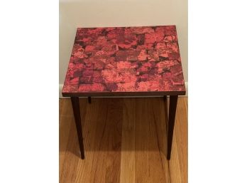 Vintage Shades Of Red Low Table