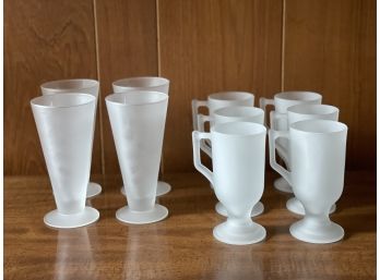 Frosted Glass Drinkware- Set Of 10