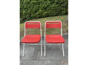 Folding Patio Chairs - A Pair