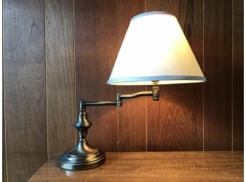 Vintage Brass Swing Arm Table Lamp