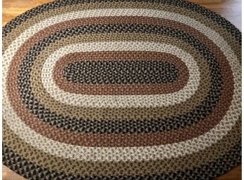 9 X 6.5 Braided Oval Area Rug