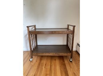 Mid Century Formica Serving/ Bar Cart