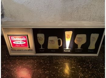 Rare- Rheingold Beer Bar Sign