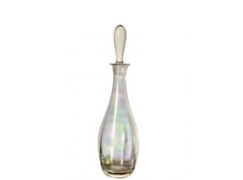 1960s Iridescent Glass Decanter