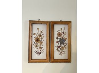 Vintage Framed Dry Flowers