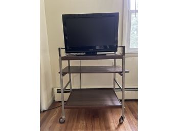 Vintage Formica Cart And Toshiba TV