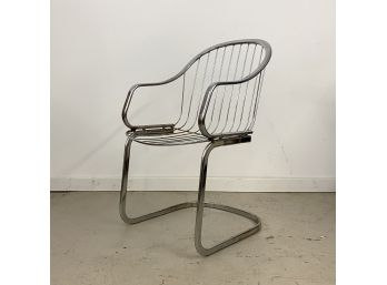 Single Vintage Chrome Chair, Rinaldi