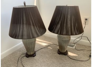 Pretty Brown Table Lamps