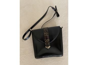 Black Leather Purse Shoulder Purse