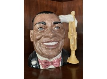 Large Royal Doulton Louis Armstrong Toby Mug