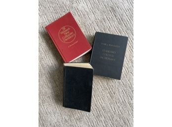 Three Old Dictionaries