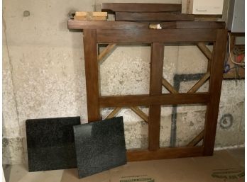 Beautiful Wood And Granite Dining Table