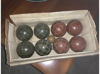 Complete Vintage Bocce Ball Set